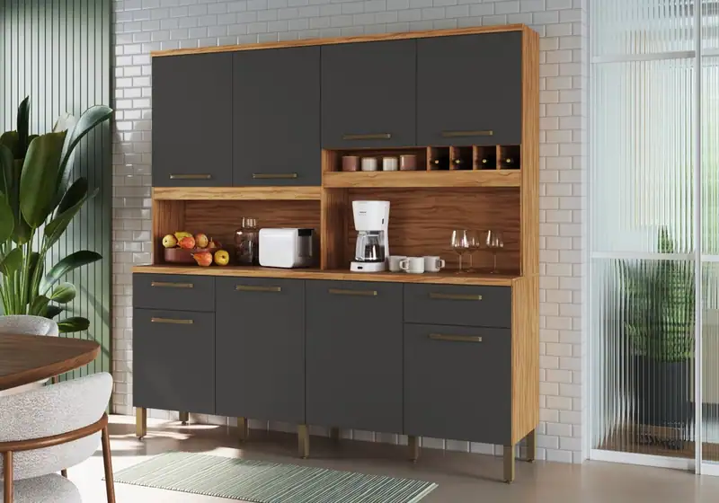 Kit Cabernet Prime 8 portas 100% MDF – Jotaí Móveis Fortaleza