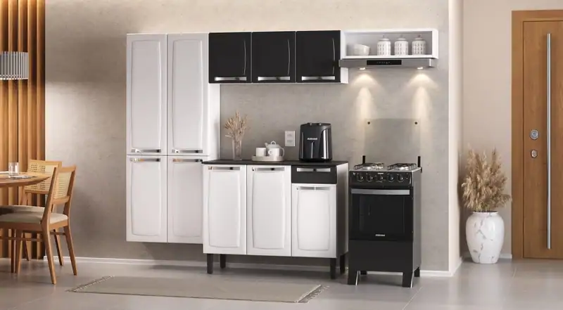 Cozinha Completa Itatiaia Rose – Jotaí Móveis Fortaleza