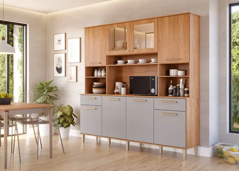 Cozinha Compacta Diamante 2mt 8p 2g – Jotaí Móveis Fortaleza