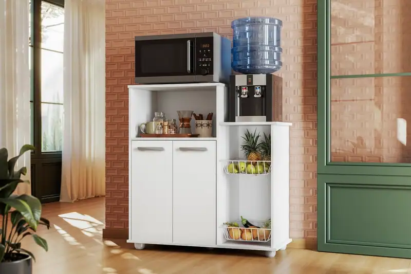 Armário Multiuso Sollys Branco - 100% MDP – Jotaí Móveis Fortaleza