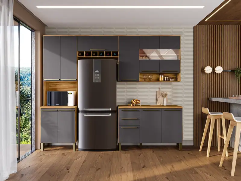 Cozinha Napoli Completa - 100% MDF – Jotaí Móveis Fortaleza