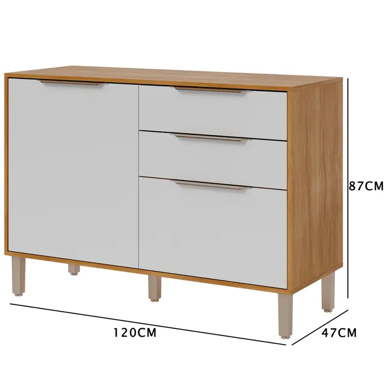 Balcão Divina 120cm 2 portas 2 Gavetas – Jotaí Móveis Fortaleza