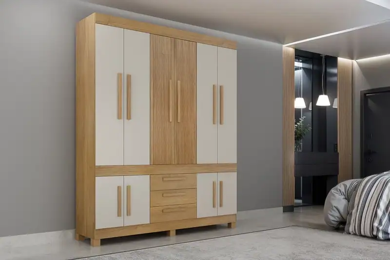 Roupeiro Bem Te Vi 10 portas 100% MDF – Jotaí Móveis Fortaleza