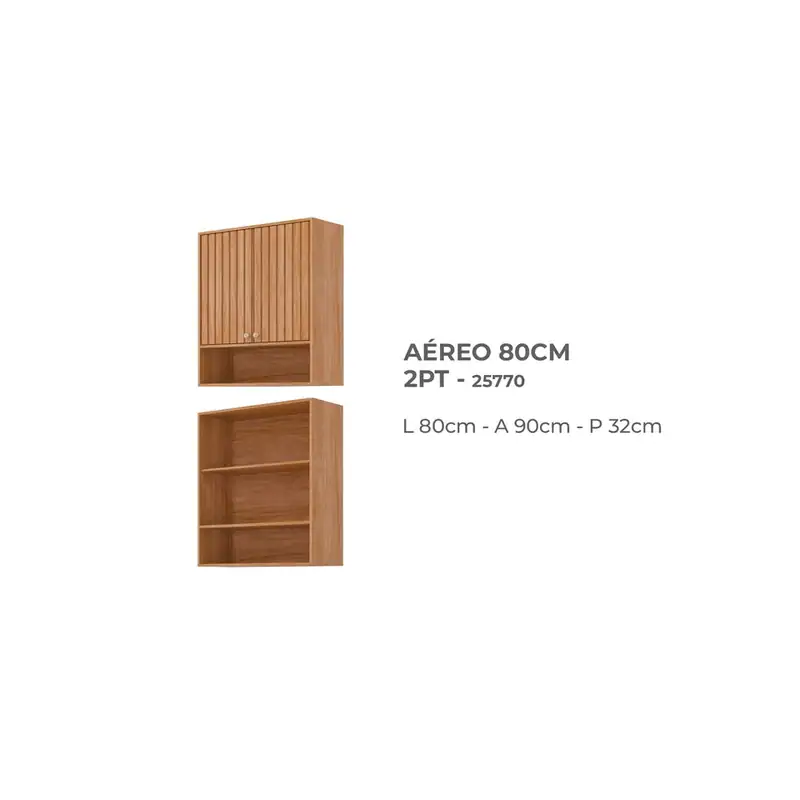 Aéreo Divina 80 Cm 2 portas – Jotaí Móveis Fortaleza