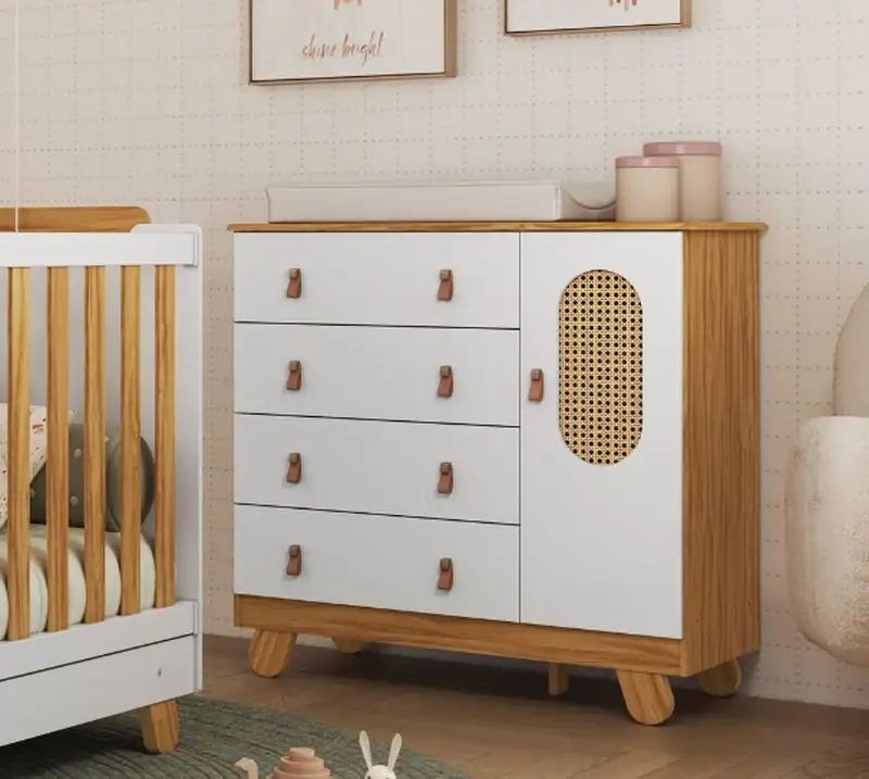 Cômoda Pingo New 1 portas com Tela – Jotaí Móveis Fortaleza
