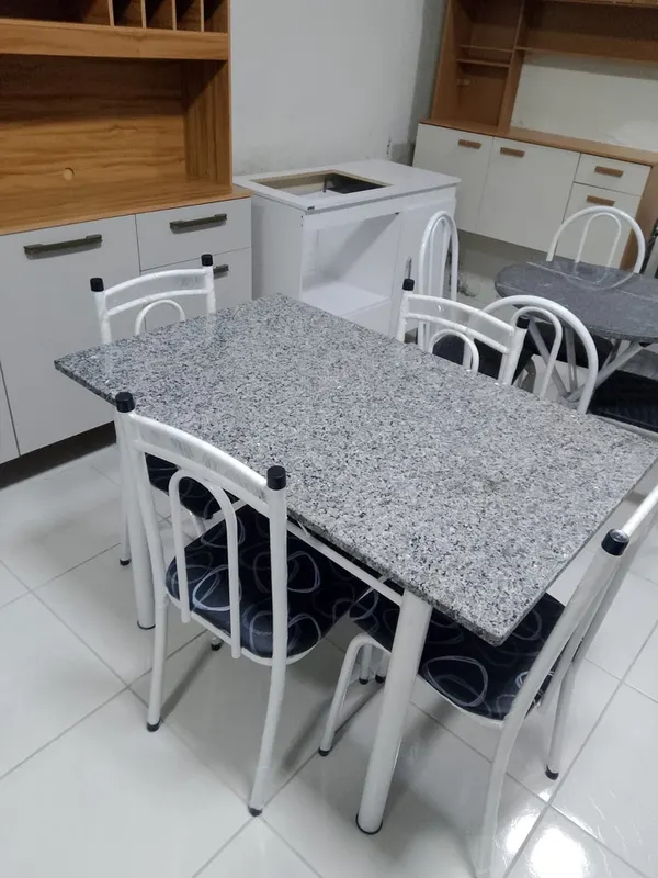 Conjunto de Mesa 1.10x70 Granito – Jotaí Móveis Fortaleza