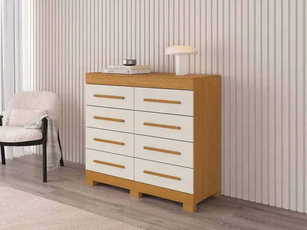 Cômoda Nalu 08 Gavetas – Jotaí Móveis Fortaleza