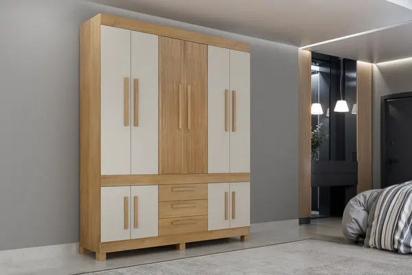 Roupeiro Bem Te Vi 10 portas 100% MDF – Jotaí Móveis Fortaleza