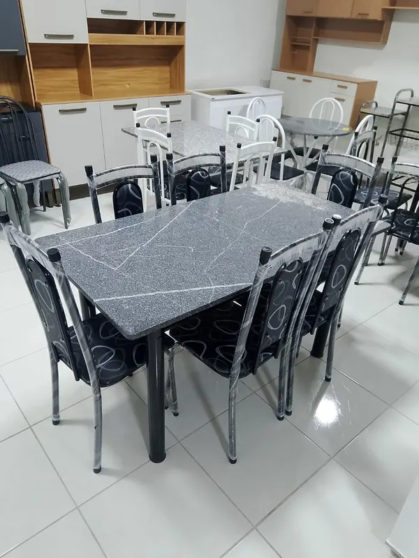 Conjunto de Mesa 1,40 X 75 Granito – Jotaí Móveis Fortaleza